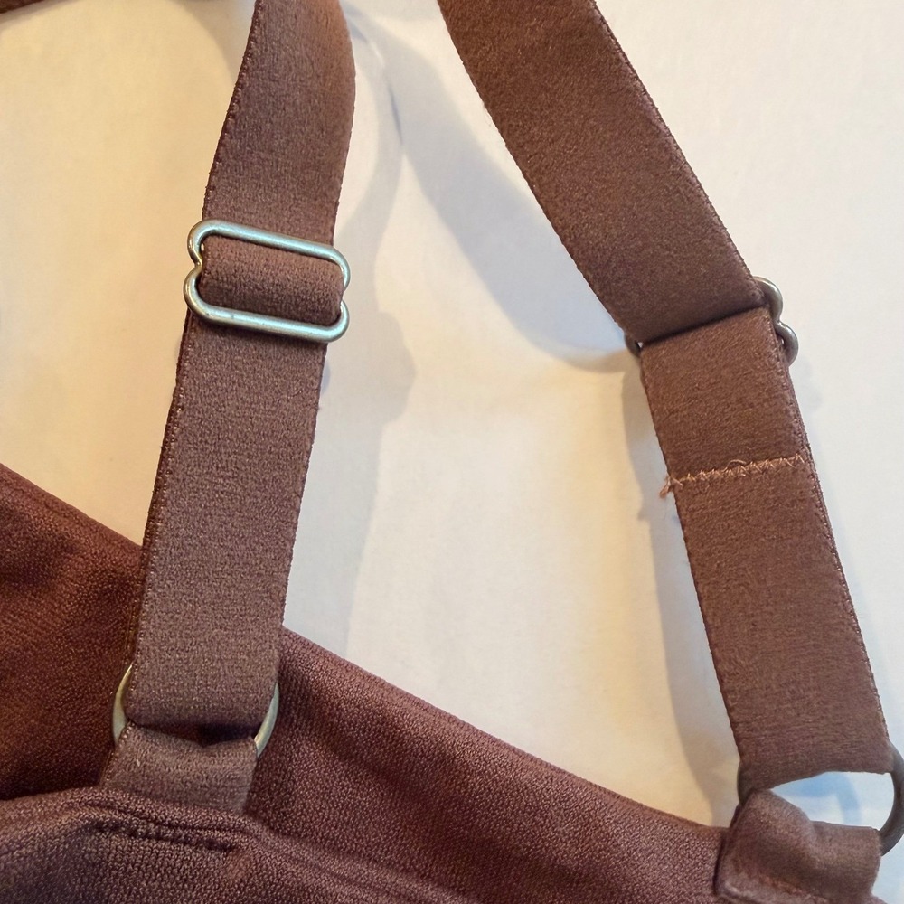 Front Close Underwire T-Shirt Bra 42DD NEW Brown Molded‎ Cups Adjustable Straps - Picture 6 of 12